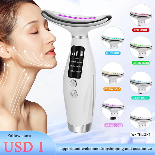 Neck & Face Lifting Beauty Device – Vibration Massage for Radiant Skin