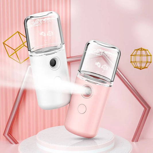 Portable Mini Nano Facial Steamer – Hydrating Mist Sprayer for Skin Care & Beauty Spa