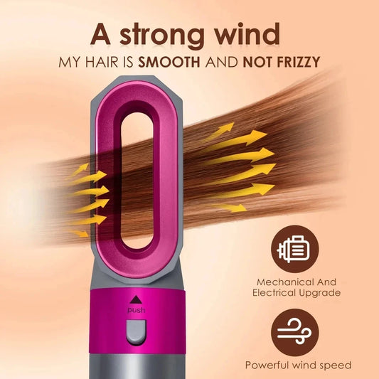 5-in-1 Professional Hair Dryer & Styling Tool Set – Hot Comb, Curling Iron, Straightener & Airwrap
